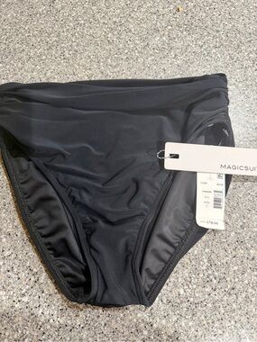 MAGICSUIT Black High Waist Bikini Bottom- Large New with tags